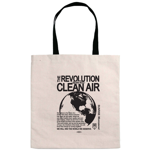 Revolution Clean Air Natural Canvas Tote Bag