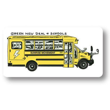 Green New Deal for Schools Stickers - 5 Pack