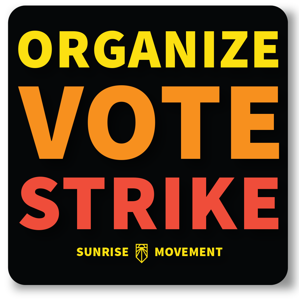 Organize Vote Strike Decal - now HALF PRICE !
