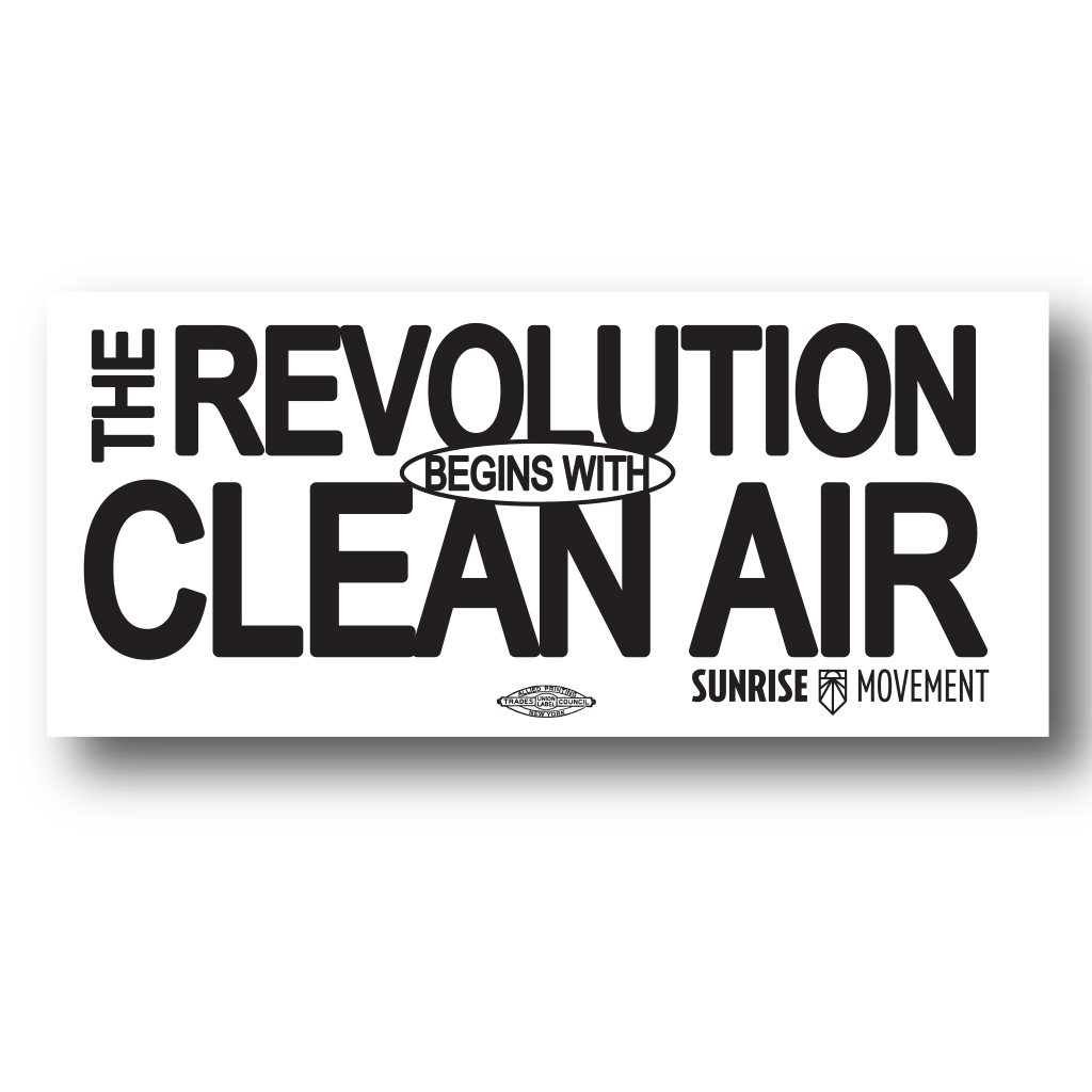 Revolution of Clean Air 2" Die Cut Sticker