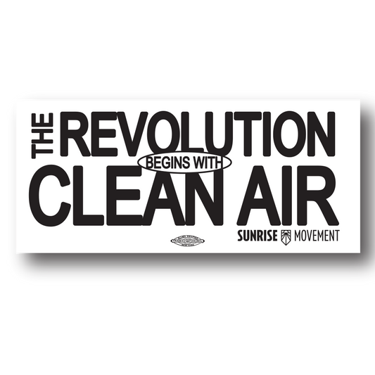 Revolution of Clean Air 2" Die Cut Sticker