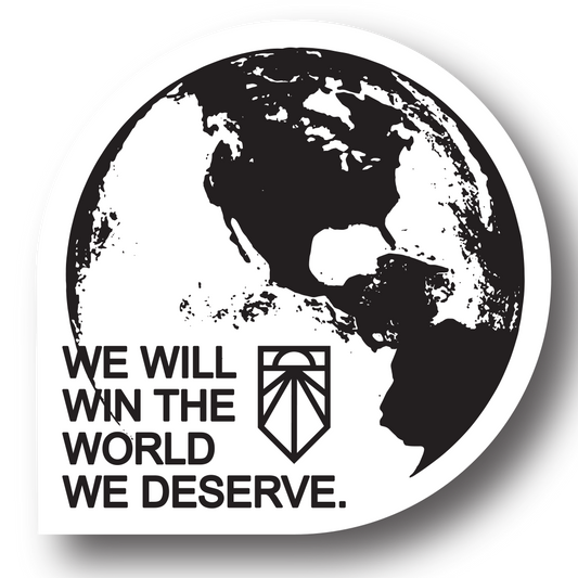 We Will Win the World 2" Die Cut Sticker